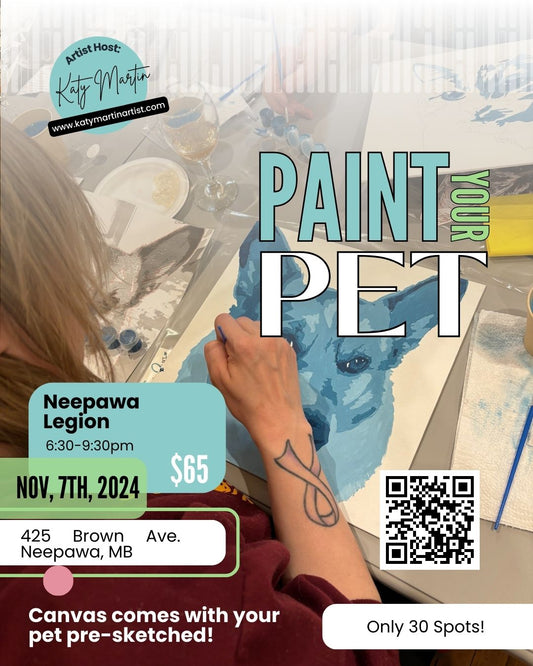 Paint Your Pet - Nov 7th 6:30pm - 9:30pm @ The Legion in Neepawa